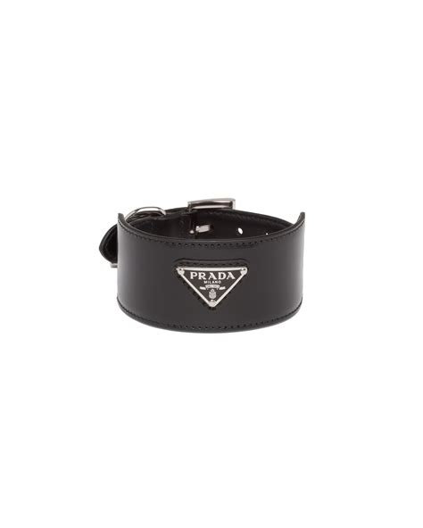 prada collare|luxury pet dog collar leather.